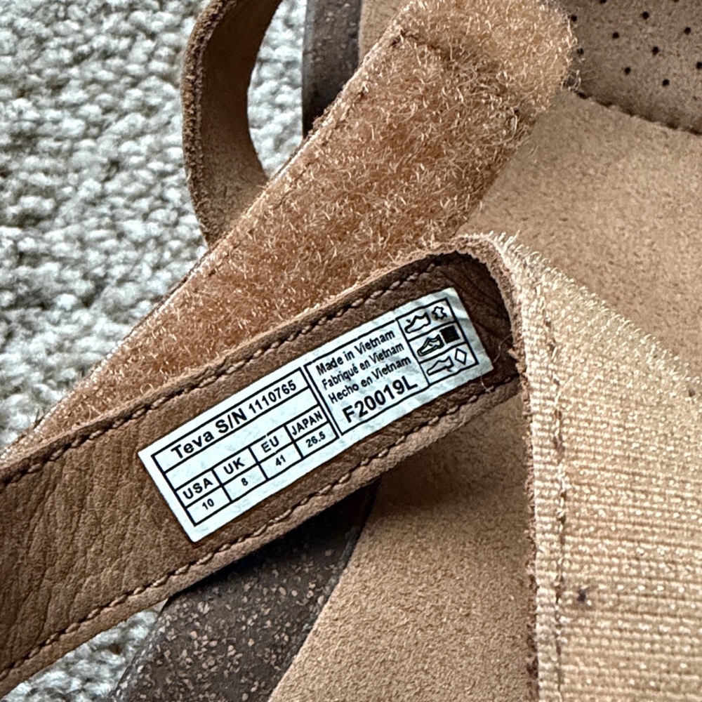 NWOT Teva wedge sandals - Picture 4 of 5